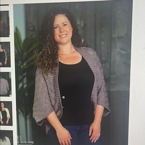 Britt’s Knits Willow BROWN Convertible Shrug OS